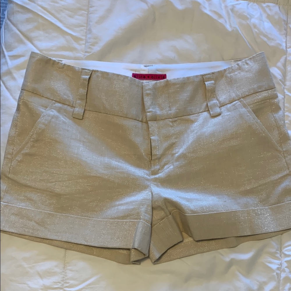 Alice + Olivia Women's Tan Shorts